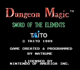 Dungeon Magic - Sword of the Elements (USA)