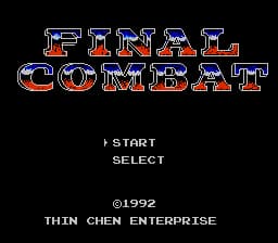 Final Combat (Asia) (Ja) (NTSC) (Unl)