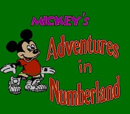 Mickey's Adventure in Numberland (USA)
