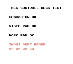 Nintendo World Class Service - Port Test Cartridge (USA) (Test Program)