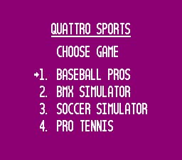 Quattro Sports (USA) (Unl)