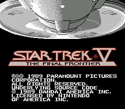 Star Trek V - The Final Frontier (USA) (Proto)
