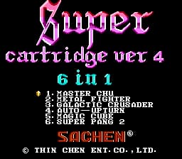 Super Cartridge Ver 4 - 6 in 1 (Asia) (Ja) (Unl)