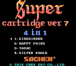 Super Cartridge Ver 7 - 4 in 1 (Asia) (Ja) (Unl)