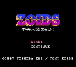 Zoids - Chuuou Tairiku no Tatakai (Japan)