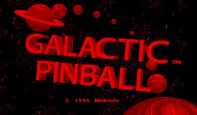 Galactic Pinball (Japan, USA)
