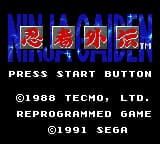 Ninja Gaiden (USA, Europe)