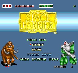 Space Harrier (USA)