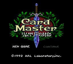Card Master - Rimusaria no Fuuin (Japan)