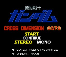 Kidou Senshi Gundam - Cross Dimension 0079 (Japan)