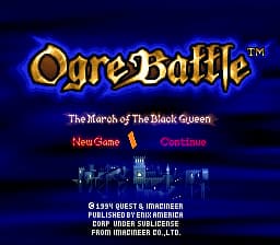 Ogre Battle - The March of the Black Queen (USA)