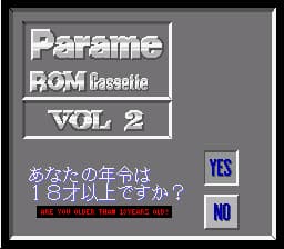 Parame ROM Cassette Vol. 2 (Japan) (Unl)