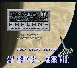 Phalanx - The Enforce Fighter A-144 (Japan) (En)