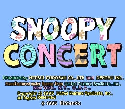Snoopy Concert (Japan) (Beta)