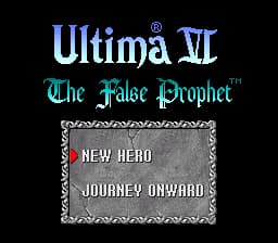 Ultima - The False Prophet (USA)