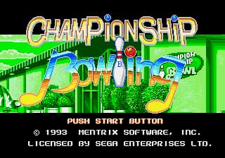Championship Bowling (USA)