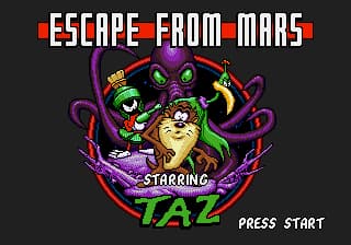 Escape from Mars Starring Taz (USA) (Beta) (1994-06-20)