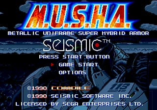 MUSHA - Metallic Uniframe Super Hybrid Armor (USA, Europe) (Switch Online)