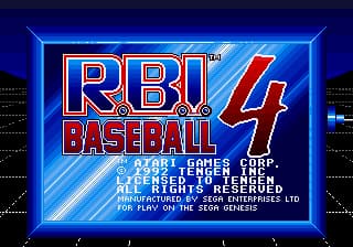 R.B.I. Baseball 4 (USA) (Beta)