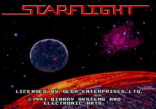 Starflight (USA, Europe)