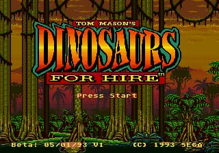 Tom Mason's Dinosaurs for Hire (USA) (Beta) (1993-05-02)