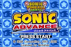 2合1 索尼克大冒险和索尼克弹珠球 2 Games in 1 - Sonic Pinball Party + Sonic Advance(US)(M6)(Sega)(128Mb)