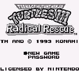 Teenage Mutant Ninja Turtles III - Radical Rescue (USA)