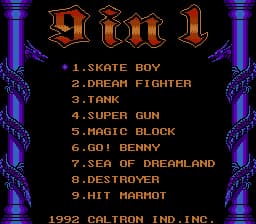 Caltron - 9 in 1 (USA) (Proto) (Unl)