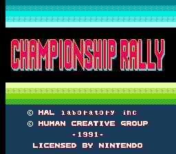 Championship Rally (Europe)