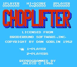 Choplifter (Japan) (En)