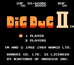 Dig Dug II - Trouble in Paradise (USA)