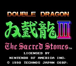 Double Dragon III - The Sacred Stones (USA)